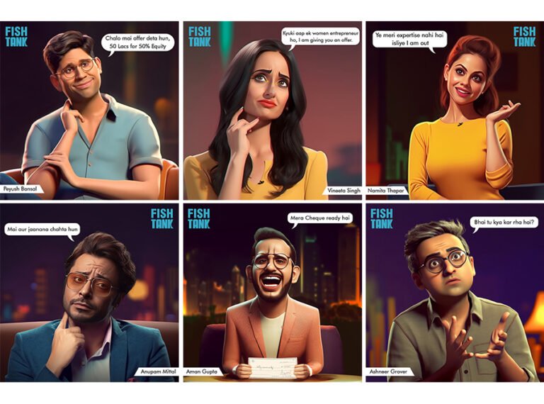 Artofia – AI Artist Imagines Animated Version of Shark Tank India ...