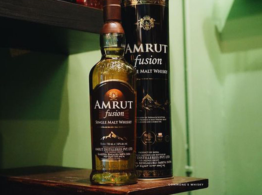 Amrut Fusion whisky brand in india